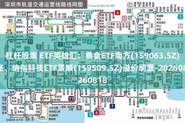 杠杆股票 ETF英雄汇：粮食ETF南方(159063.SZ)领涨、纳指科技ETF景顺(159509.SZ)溢价明显-20260818
