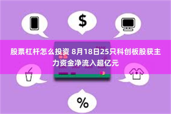 股票杠杆怎么投资 8月18日25只科创板股获主力资金净流入超亿元