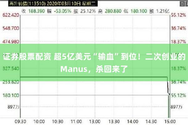 证券股票配资 超5亿美元“输血”到位！二次创业的Manus，杀回来了